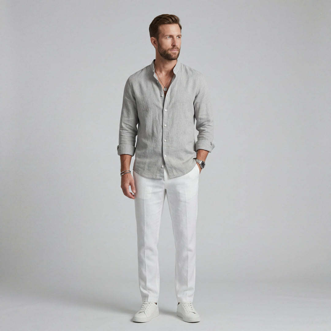 Camicia in lino elegante e leggera