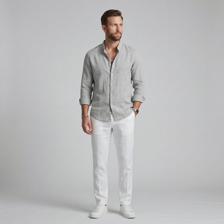 Camicia in lino elegante e leggera