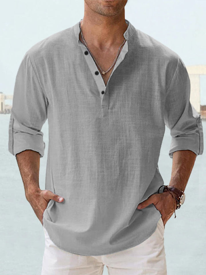 Chemise en lin respirant