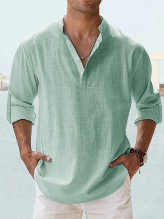 Chemise en lin respirant