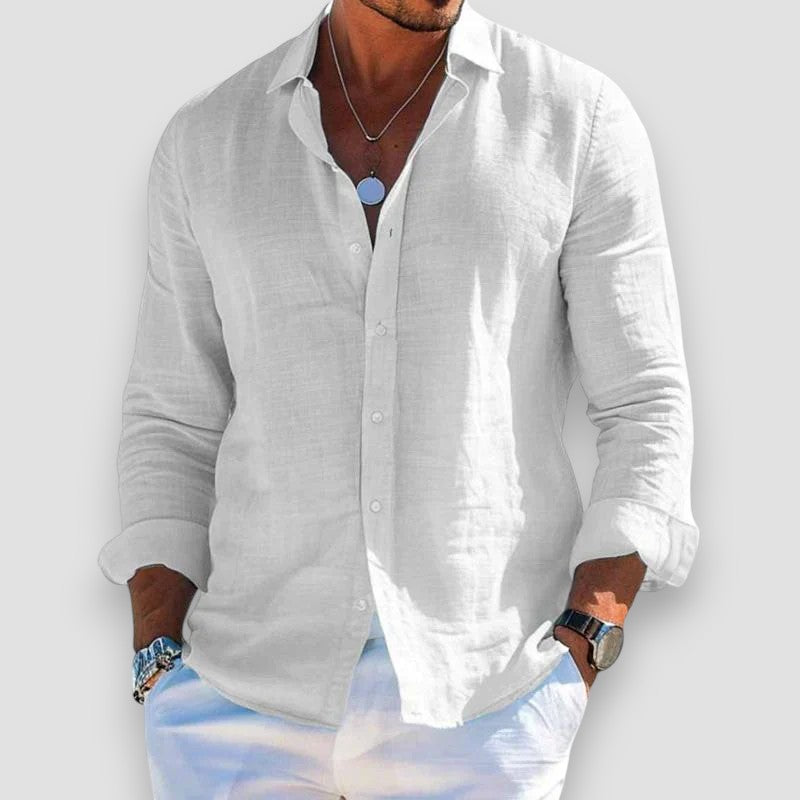 Camicia in lino elegante e leggera