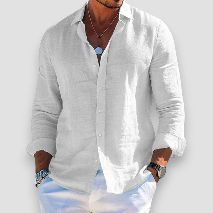 Camicia in lino elegante e leggera