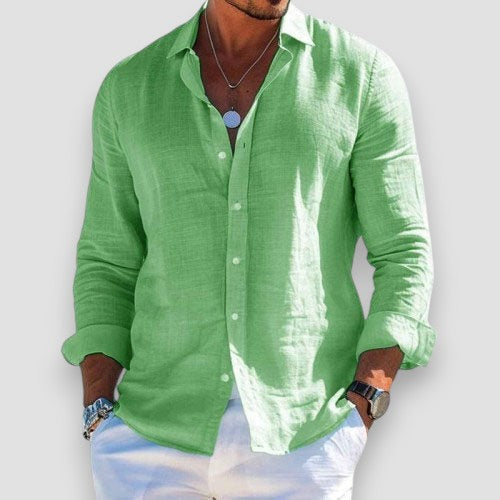 Camicia in lino elegante e leggera