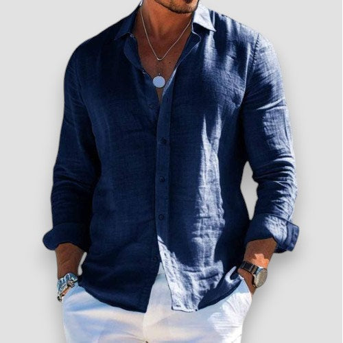 Camicia in lino elegante e leggera