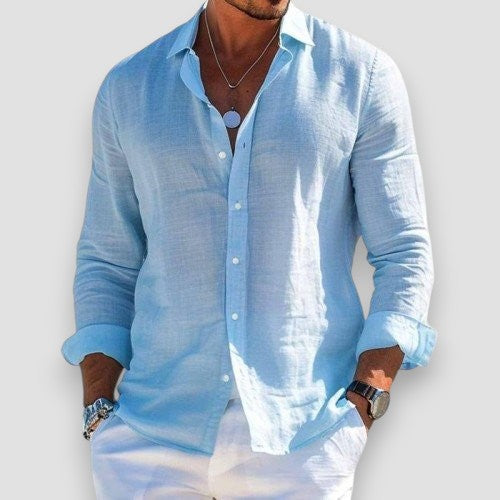 Camicia in lino elegante e leggera