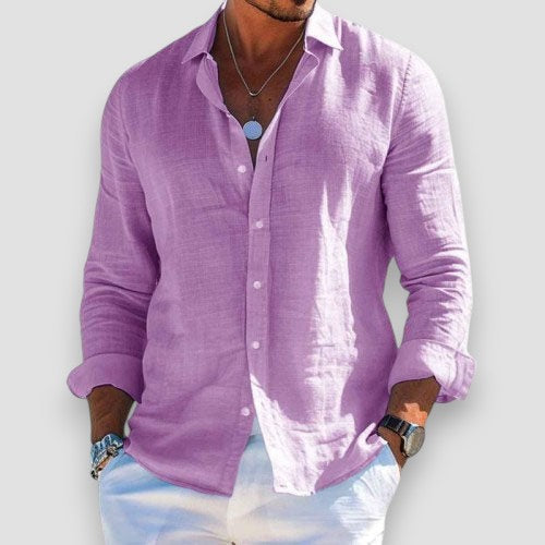 Camicia in lino elegante e leggera