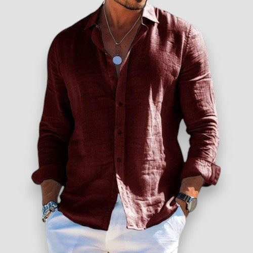 Camicia in lino elegante e leggera