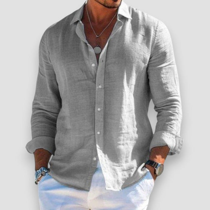 Camicia in lino elegante e leggera